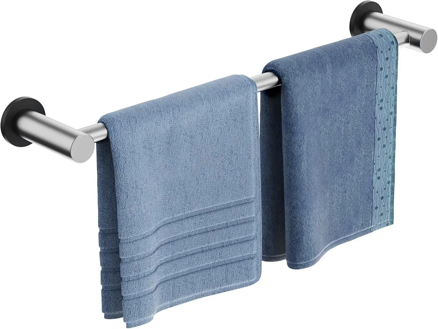 Magnetic Towel Holder,1 Set Magnetic Towel Rail Silver with Adjustable Length, Non-Slip Stainless Steel Towel Rail for Refrigerator, Oven, Dishwasher, Cabinet, Laundry