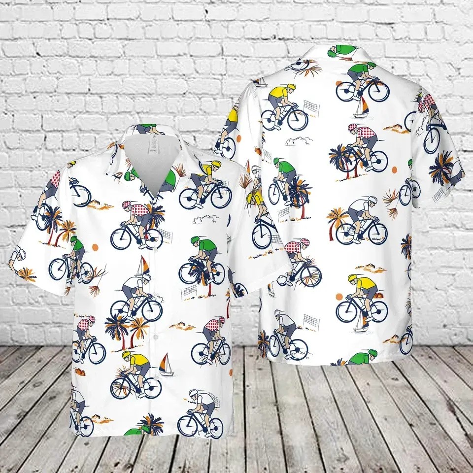 Tour De France Cycling Hawaiian Shir