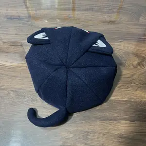 Hot Game Genshin Impact Scaramouche Cute Cat Cosplay Octagonal Hat Casual Wanderer Balladeer Beret Cap Accessories Gift
