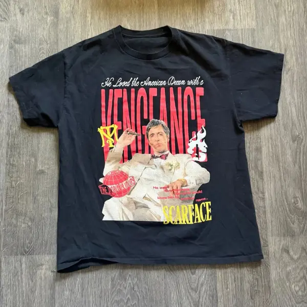 Scarface Movie T-Shirt, Movie Graphic Tee, Vintage T-shirt, Gifts Shirt, Movie Tees, Unisex Shirt Top Menswear Womenswear