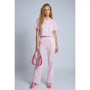 Striped Poplin Pants