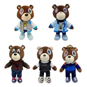 26-30cm Kawaii Dropout Bear Teddy Bear Plush Toys Graduation Soft Stuffed Home Room Decor Birthday Gift