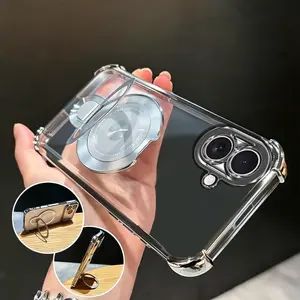 Suitable for [iPhone 17] high-end MagSafe phone case🥰Combines magnetic attachment and a stand—minimalist, sophisticated, and practical.YM99