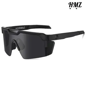 NEW Luxury High Quality Square Conjoined Lens Cycling Sunglasses for Men and Women, Fashion Oversized Shield Sun Glasses with UV400 Protection, Trendy Outdoor Sport Eyewear for Driving Running Traveling Future Aesthetics