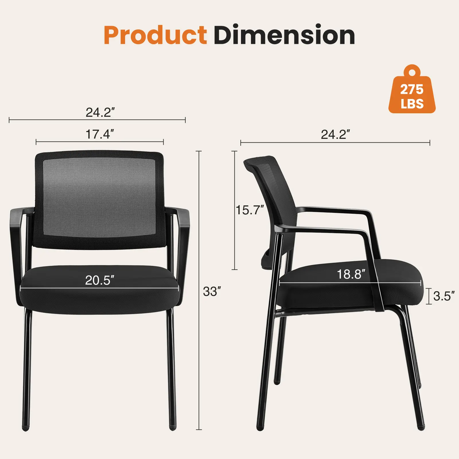 Mesh Back Stacking Arm Chairs , Upholstered Fabric Stacking Chairs, Sturdy Metal Stacking Chairs