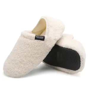 House Slippers for Women Men , Womens Mens Slippers with Non-slip Sole Slip On for Indoor & Outdoor, Portable Slippers for Home Travel Hotel,Winter Warm Slippers Footwear Shoe
