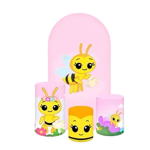 Bee Arch Backdrop and Cylinder Covers