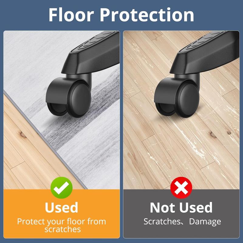 Office Chair Mat, Chair Mat for Hard Floors 48 x 60 Inches, Modern Desk Chair Mat, Floor Mat for Office Chair Low Pile, Non Slip Mat for Under Desk Hardwood Floor, Computer Chair Mat for Hardwood