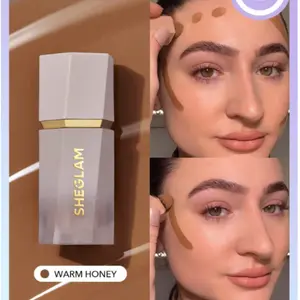 SHEGLAM Sun Sculpt Liquid Contour-Camel Suede  Gel Cream Contour  Non-Greasy Long Lasting Highly Pigmented Natural Contour Contouring Weightless Bronzer Black Friday Winter Brown Contour & Bronzer