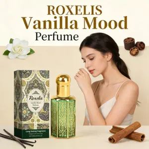 ROXELIS Arabian Vanilla Perfume - Sandalwood Jasmine Scent, Long-Lasting Fragrance, Portable Roll-On, Unisex Eau De Parfum