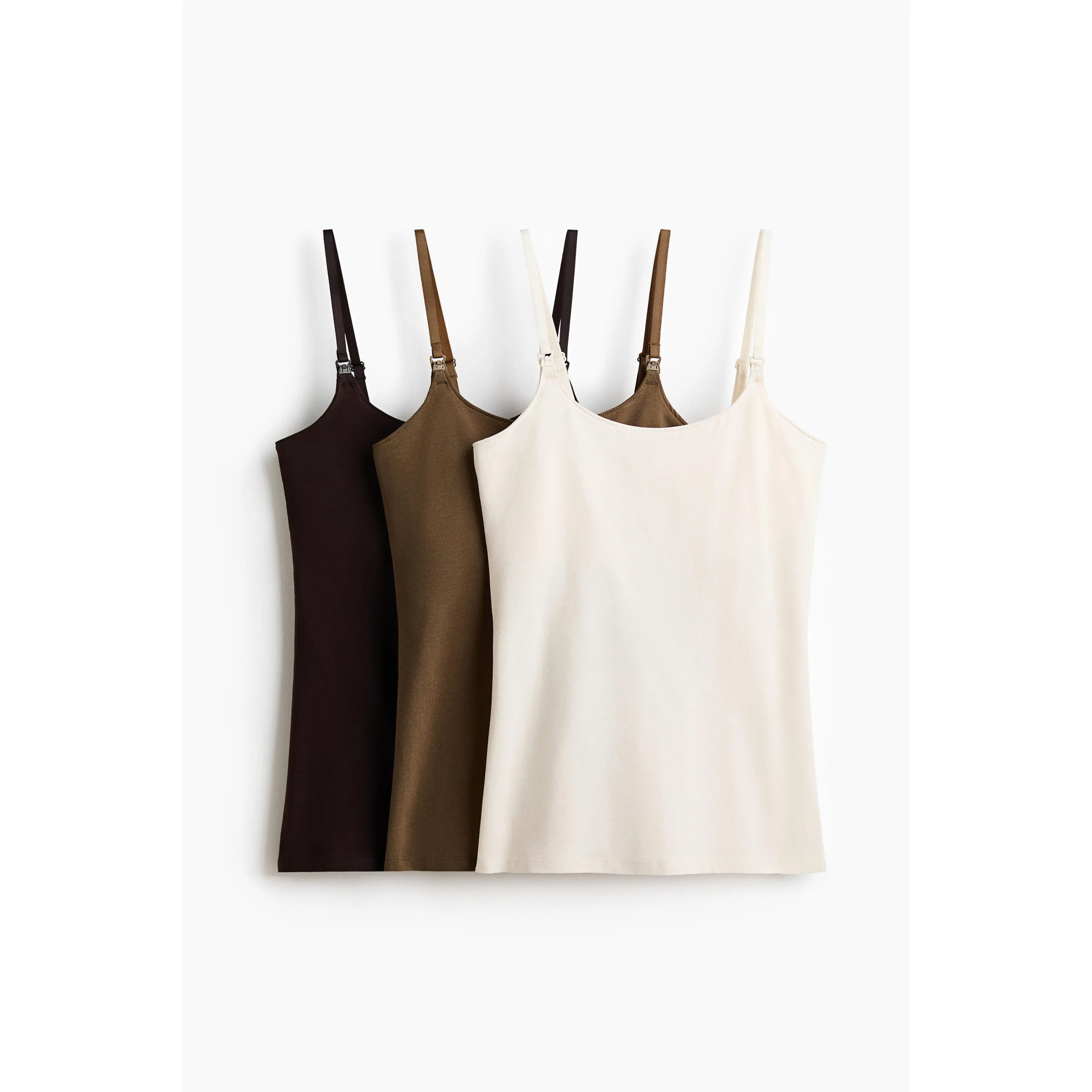 H&M MAMA 3-pack nursing strappy tops H&M MAMA 3-pack nursing strappy tops