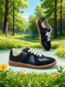 2026 New Silver Training Shoes, Trainer, Anti-Slip Wear-Resistant Rubber Sole, Casual Patchwork Low Top Sneakers for All Seasons