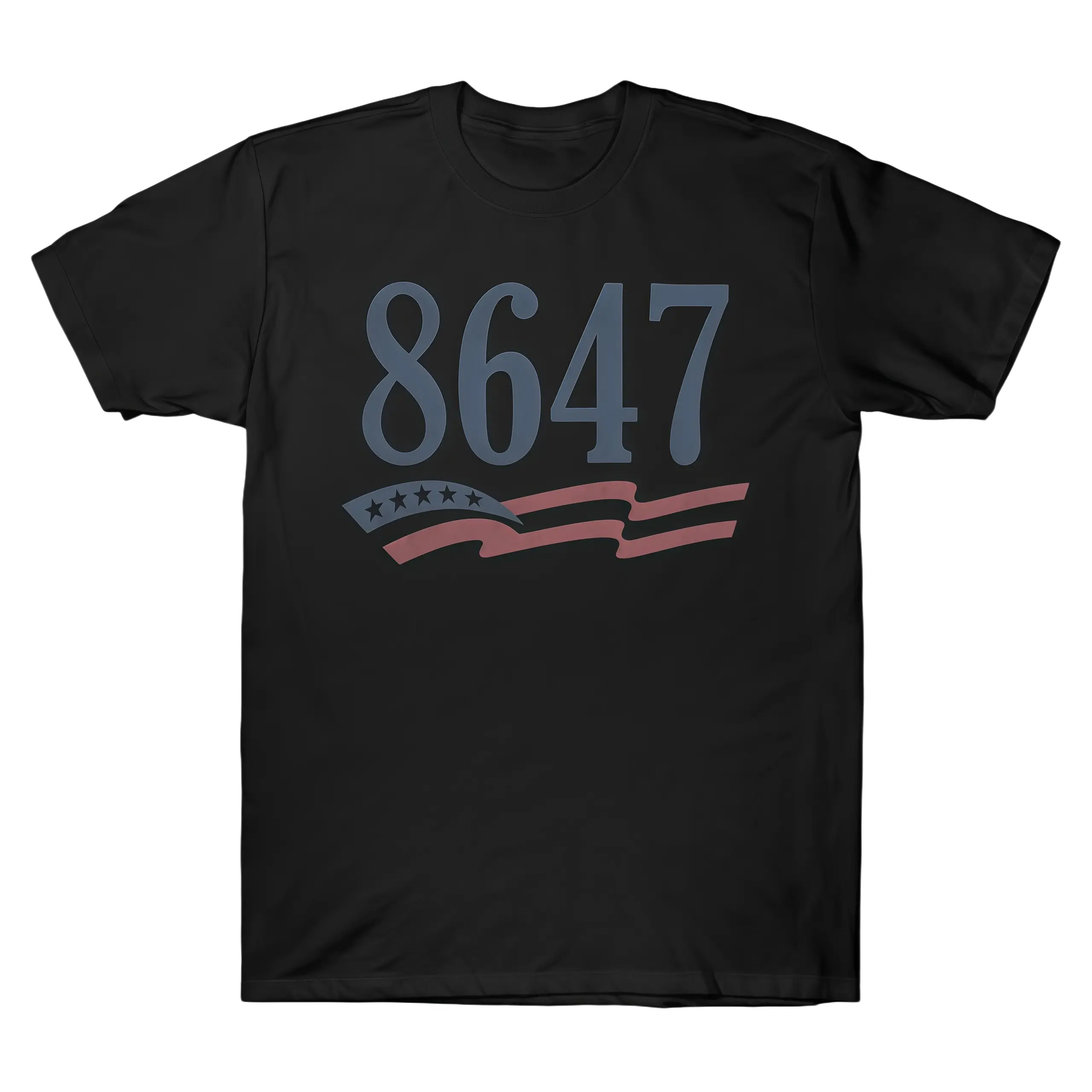 Vinyl 8647 US Flag Color Scheme Graphic T-Shirt Streetwear Holiday Wear y2k cotton fashion Streetwear Lover Gift Top Trending