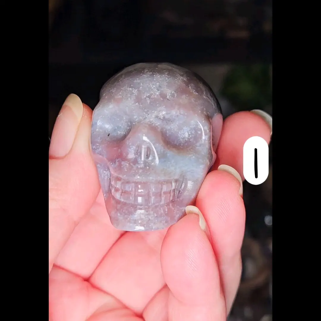 Ocean Jasper Carved Crystal Skulls- Cool Crystal Carvings