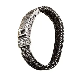Men's Stainless Steel & Genuine Leather Bracelets – Various Designs in Silver, Black, and Polished Finishes – Rust & Discoloration Resistant – Jewelry Gift or Accessory for Men