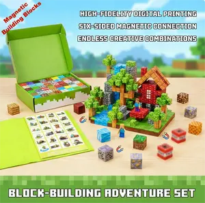 200PCS Magnetic Building Blocks Four Styles Easy To Assemble On Sale Ideal For Multiple Gifting Scenarios Gift HD UV Print Set Magnetic Tiles for Holiday and Birthday Gifts