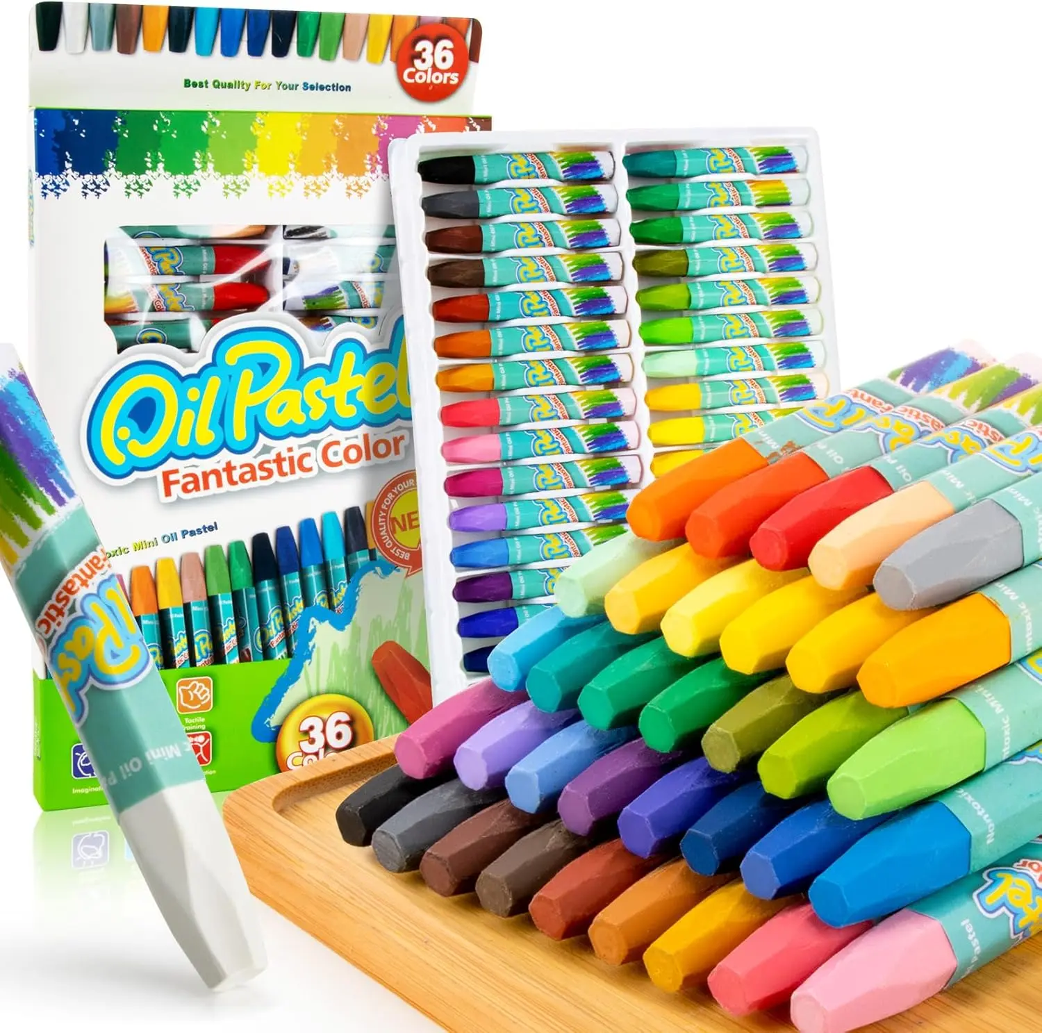Oil Pastels Set – Soft Washable Crayons for Kids Students & Artists, Perfect for Drawing, Blending, School Art Projects & Creative Supplies Bulk Pack