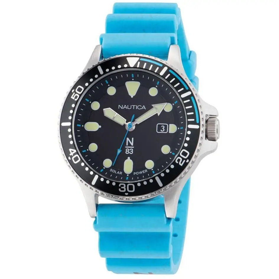Nautica Cocoa Beach Blue PU Mens Watch NAPCBS305