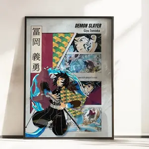Giyu Tomioka Poster Water Breathing Anime Manga Wall Decor Print All Sizes