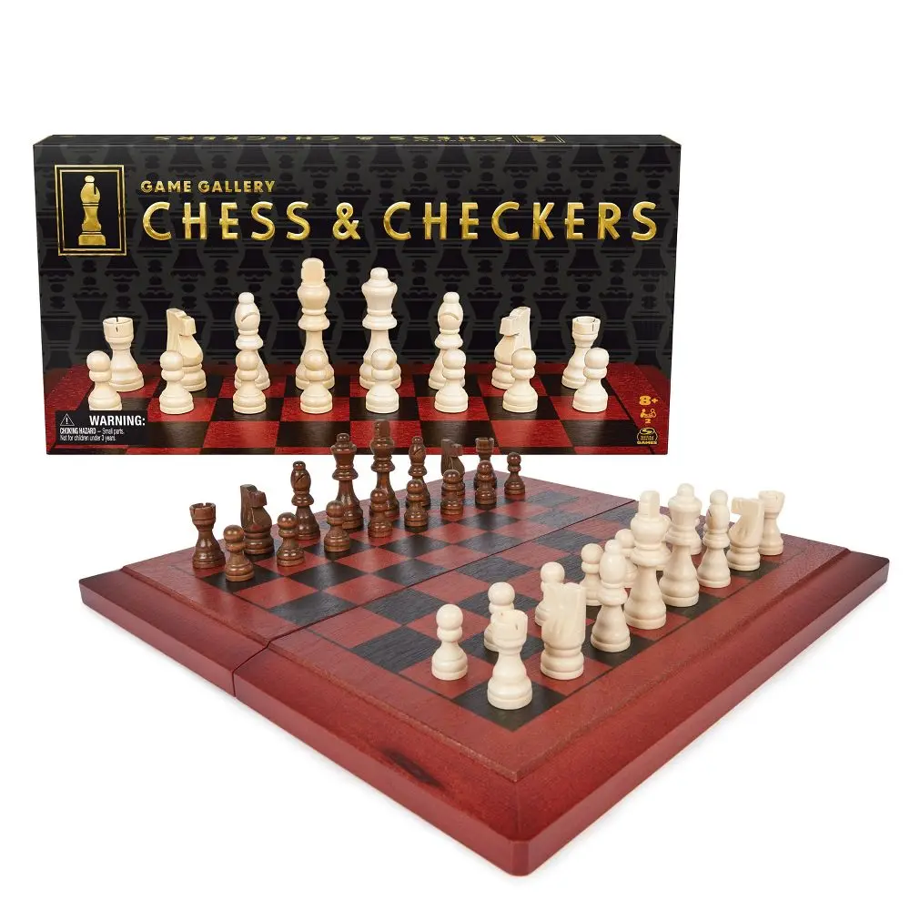 Game Gallery Chess & Checkers Set Style May Vary Game Gallery Chess & Checkers Set Style May Vary