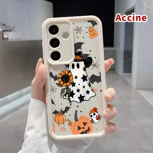 Compatible with Galaxy S24 Plus S25 S23 S22 Ultra S24+ Phone Case Halloween Spirit Delight Soft TPU Anti-Slip Rugged Durable Phone Cover for Boy