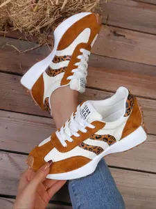 Women's Multifunctional Lace-Up Casual Sports Shoes, Lightweight Non-Slip, All-Season Wear, Suitable for Commuting, Walking, Fitness