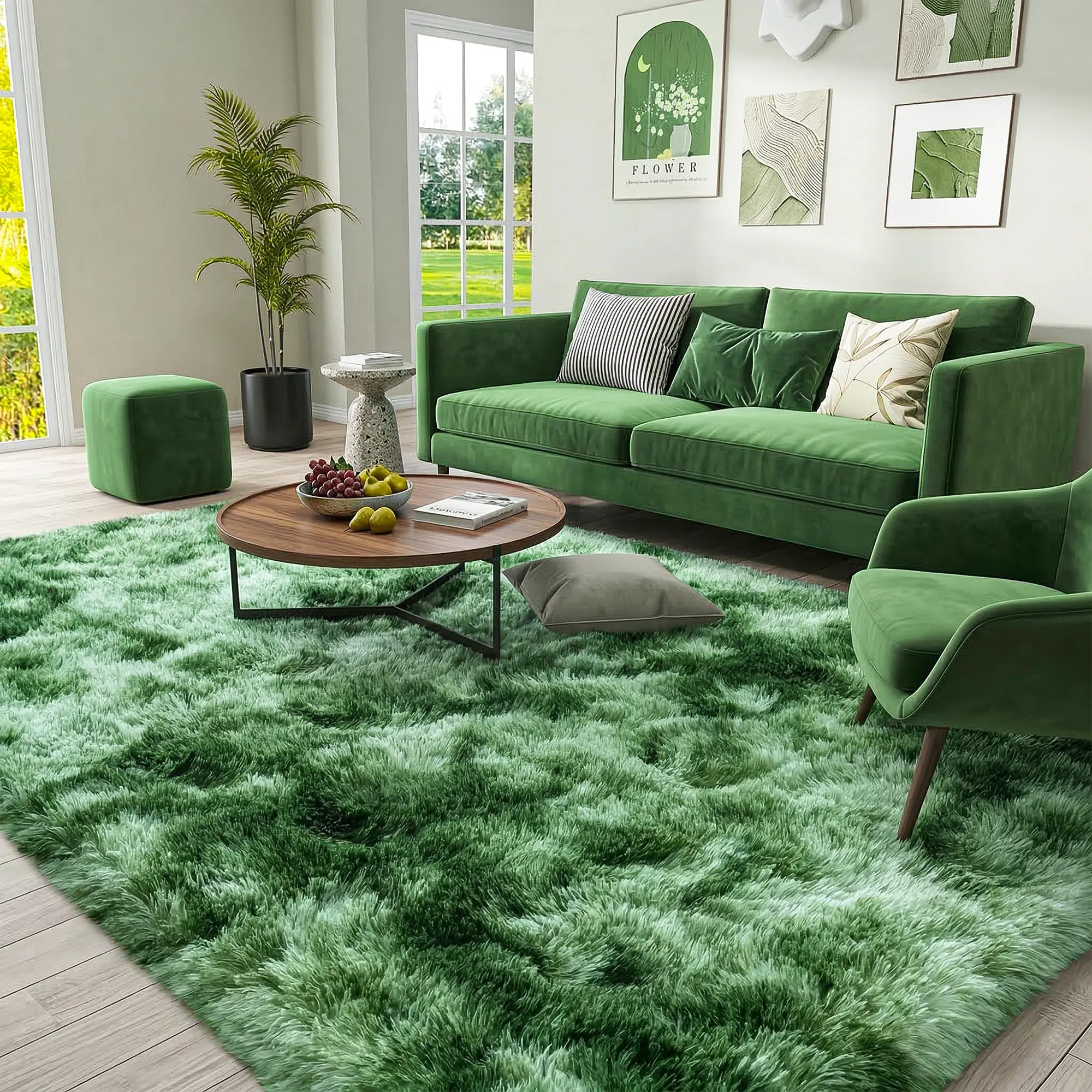 BOOPBEEP Super Soft And Cozy Fluffy Shaggy Area Rug, Upgrade Non-Slip Indoor Carpet, For Living Room Decor, Bed Room Decor, Kitchen, Dining Room Shaggy, Study Room, Dressing Room, Office, Home Decor, Accent Rugs And Floor Covering, Fuze Rug, Ideal Gift