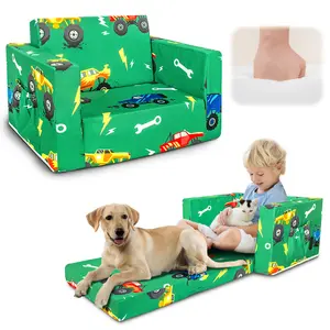 Kids Couch: Super Soft Toddler Sofa Bed Fold Out for Girls and Boys Flip Out Convertible Lounge Chair Kids Couch: Super Soft Toddler Sofa Bed Fold Out for Girls and Boys Flip Out Convertible Lounge Chair