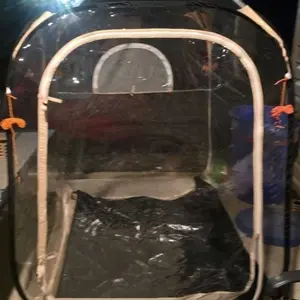 VEVOR Pop up Sports Tent,  50x50 in Clear Bubble Tent for 1 Person, Waterproof Outdoor Pod with Floor Mat & Top Cover, Garden Igloo Dome Tents Camping Shelter for Events Fishing Cheering