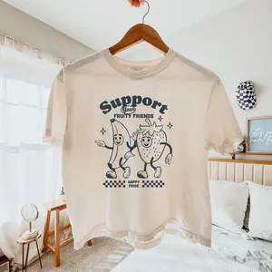 Comfort Colors® Pride Shirt Boxy Crop Top Gay Shirt LGBTQ Shirt Lesbian Tee Inclusive Shirt Equality Shirt Ally Shirt Bi Pride