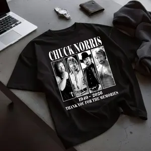 Chuck Norris Thank You For The Memories 1940-2026 Tribute Legend Shirt Fashion Cotton, Full Colors, Full Sizes, For Men, For Women