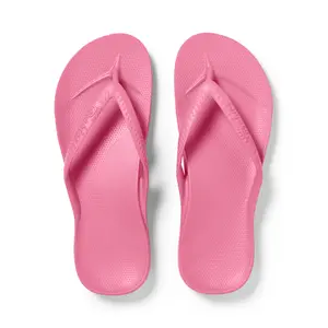 Arch Support Flip Flops - Comfortable & Supportive Sandals for Women - Hot Pink - Archies Footwear
