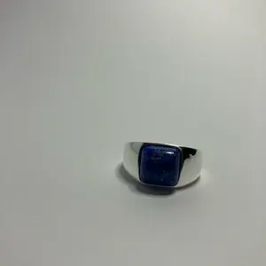 S980 sterling silver with natural lapis lazuli stone