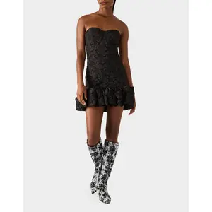 Betsey Johnson DRESSED TO FRILL DRESS BLACK