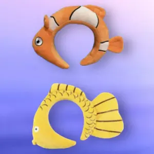 Cute Cartoon Fish Headbands, Large Fish Hair Hoops,Spa Headbands for Washing Faceapplying cosmetic, applying a facial mask
