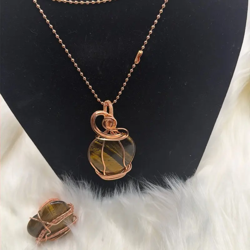 Custom live claim, ring, and necklace  set