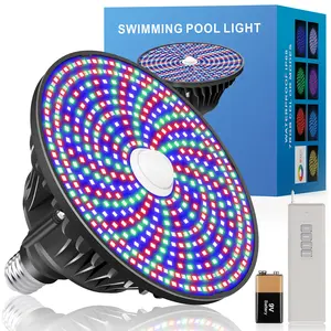 ADEWALK RGB LED Pool Light Bulb for Inground Pool 120V 60W PRO Color Changing Pool Lights for Pentair Hayward Swimming Pool Light Bulb Replacement