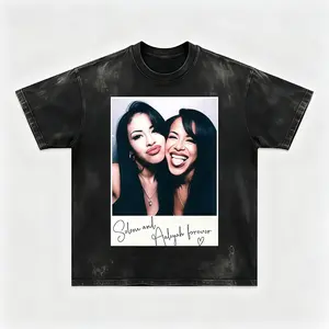 Selena & Aaliyah Retro Music Legends Graphic Tee