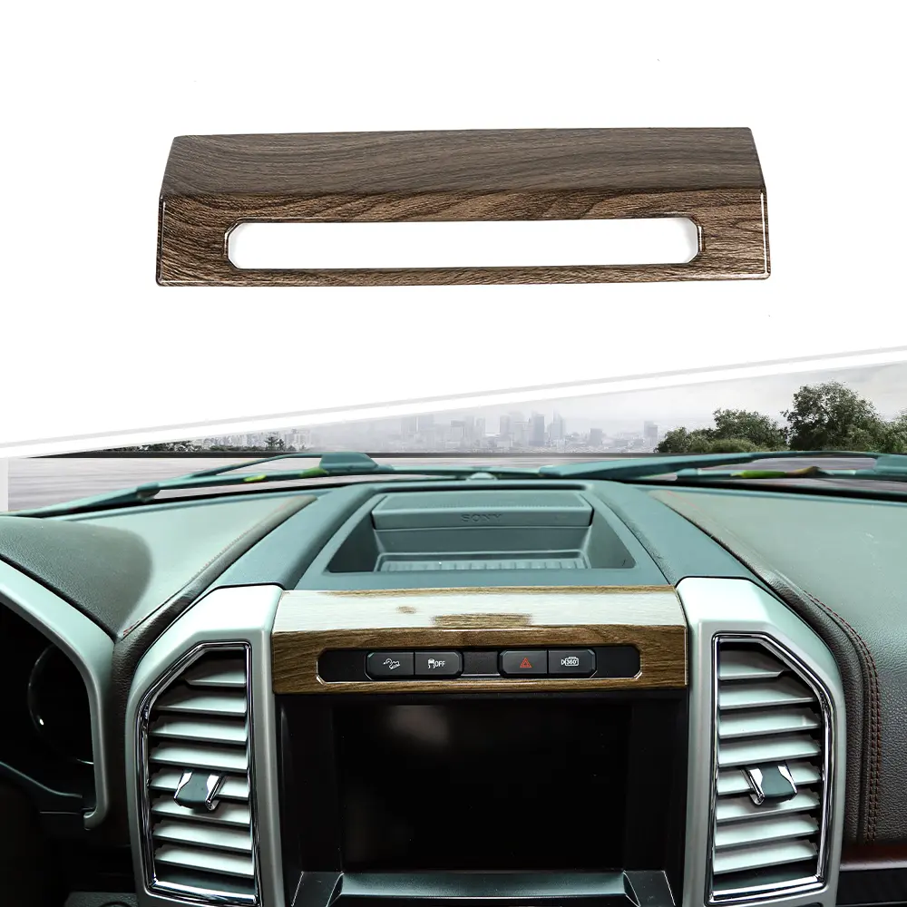 Emergency Light Switch Panel Frame Cover Trim Replacement - ABS UV-Coated Car Interior Sticker, Car & Truck Accessories for 2015-2020 Ford F150, Cars Accessories