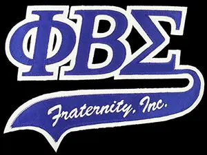 Phi Beta Sigma Fraternity 5.5 inches Swoosh Logo Emblem Patch