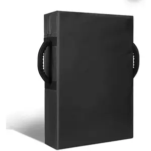 Football Blocking Pad Training Equipment Denser Softer Foam Kick Pads for Football, Basketball, Hockey, Lacrosse Tackle Dummy - 24"x16" Kick Shield Pad with Handles (1PCS)