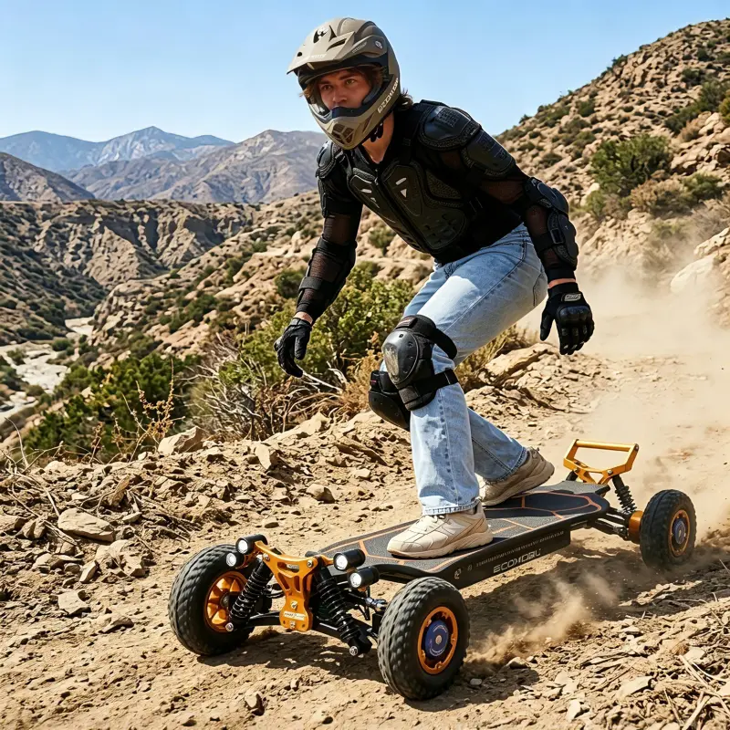 7500W Peak Power  Off-Road Electric Mountain Board, , 35MPH Top Speed, 8" Pneumatic Tires, 30 Mi Range, 40% Incline, IP65 Waterproof, High-Capacity Battery, Lightning-Fast Acceleration for Off-Road Tracks