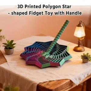 3D Printed Sensory Fidget Spinner Toy, Stress Relief Rotating Spiral Design, Ideal Gift for Party Occasions & Relaxing Moments