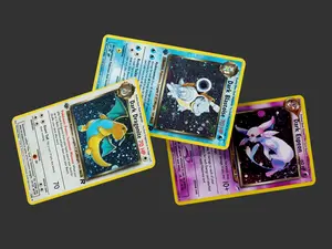 Dark Poke Design Card Sticker  | Spot Holographic