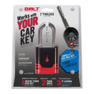 Bolt Lock  15-17 F150, 16-17 F250, F350 & 13-C Transit & Connect with Side Cut Key Padlock