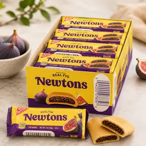 Fig Newtons Soft Fruit Chewy Fig Bars Snack Packs, 40 Individual Packs, Soft Baked Cookie Snacks for Lunch Boxes, School, Office & On-the-Go Snacking