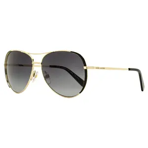 Marc Jacobs Rounded Pilot Sunglasses Marc 686/S RHL9O Gold/Black 59mm