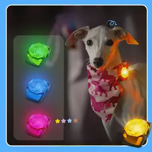 LAROO Beacon LED Blinker Pet Glowing Pendant Tank Style Small Convenient Nighttime Outings Essential Accessory for Everyday Use