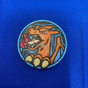 Hand painted pokemon coins