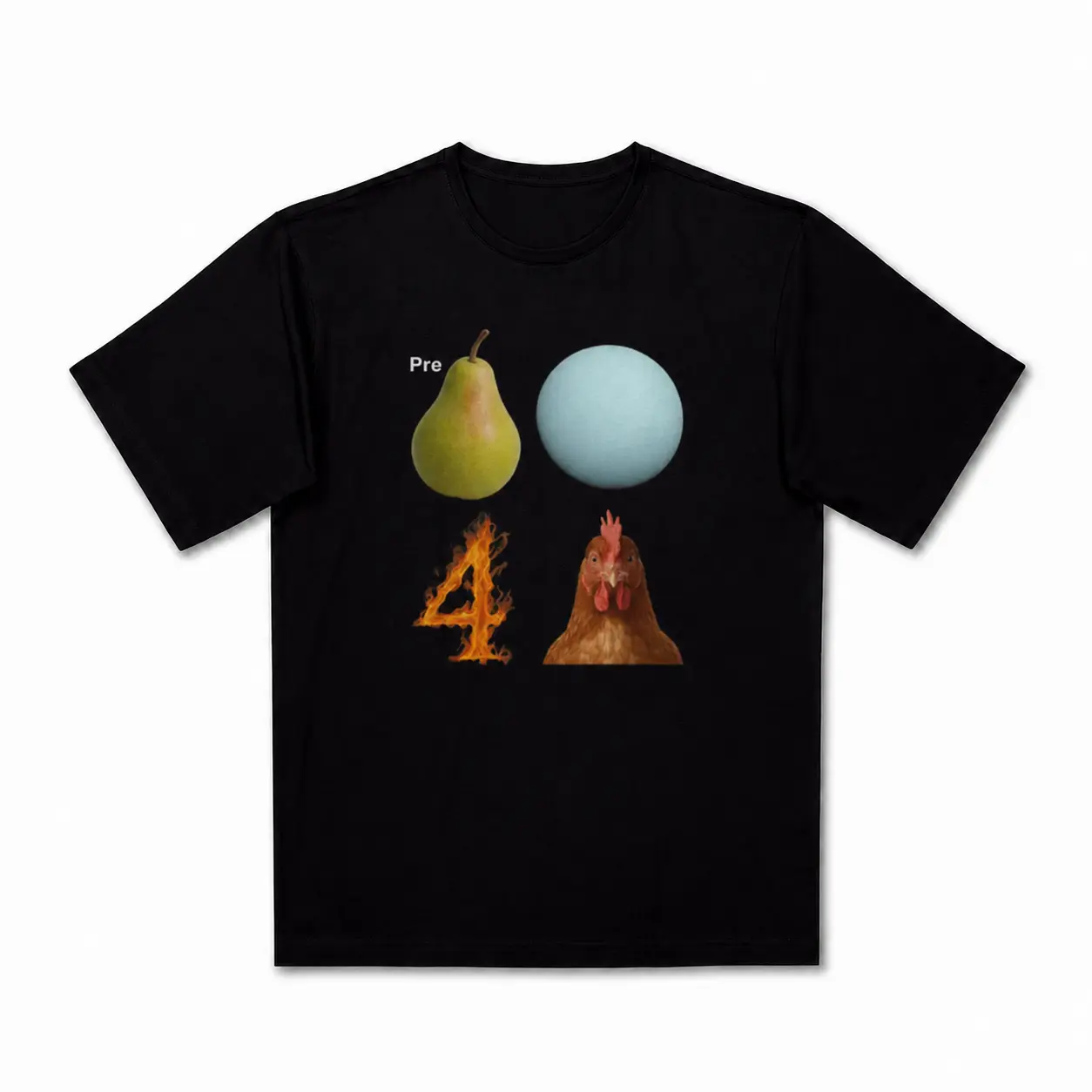 Pear Egg 4 Chicken Funny Meme T-Shirt Sweatshirt Hoodie, FunnyTee, Funny Rebus Puzzle Graphic Shirt for Women, Vintage Joke Print Tee, Casual Naughty Gag Gift Hoodie Fashion Top